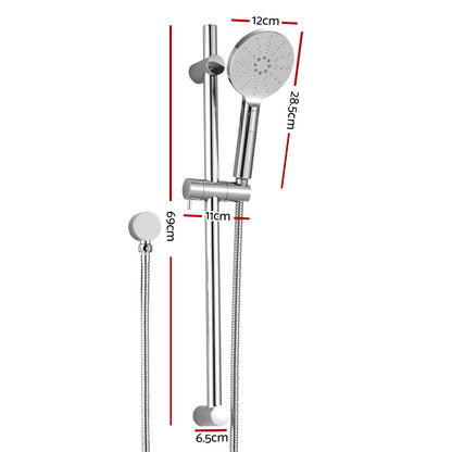 Handheld Shower Head Wall Holder 4.7'' High Pressure Adjustable 3 Modes Chrome - ShopFrenzy