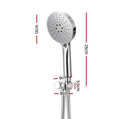 Handheld Shower Head Holder 4.7'' High Pressure Silver - ShopFrenzy