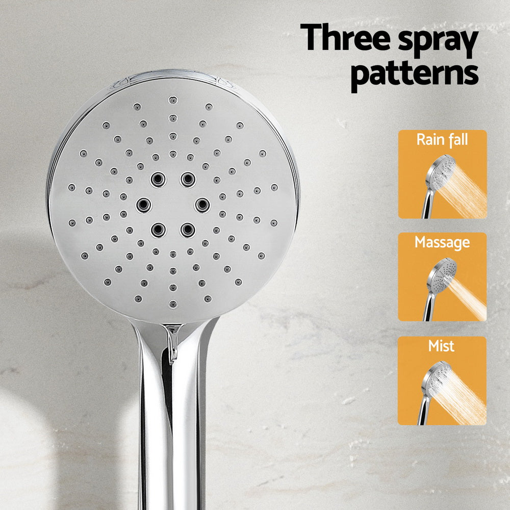 Handheld Shower Head Holder 4.7'' High Pressure Silver - ShopFrenzy