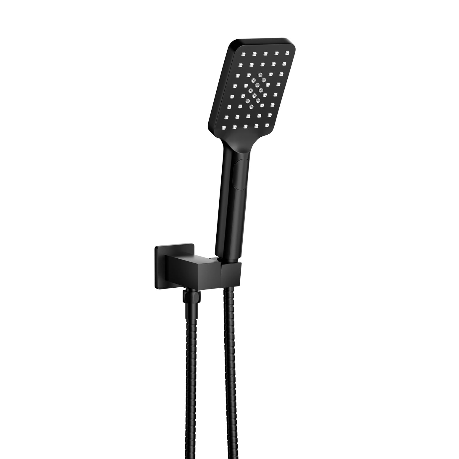 Handheld Shower Head Holder 3.1'' High Pressure Black - ShopFrenzy