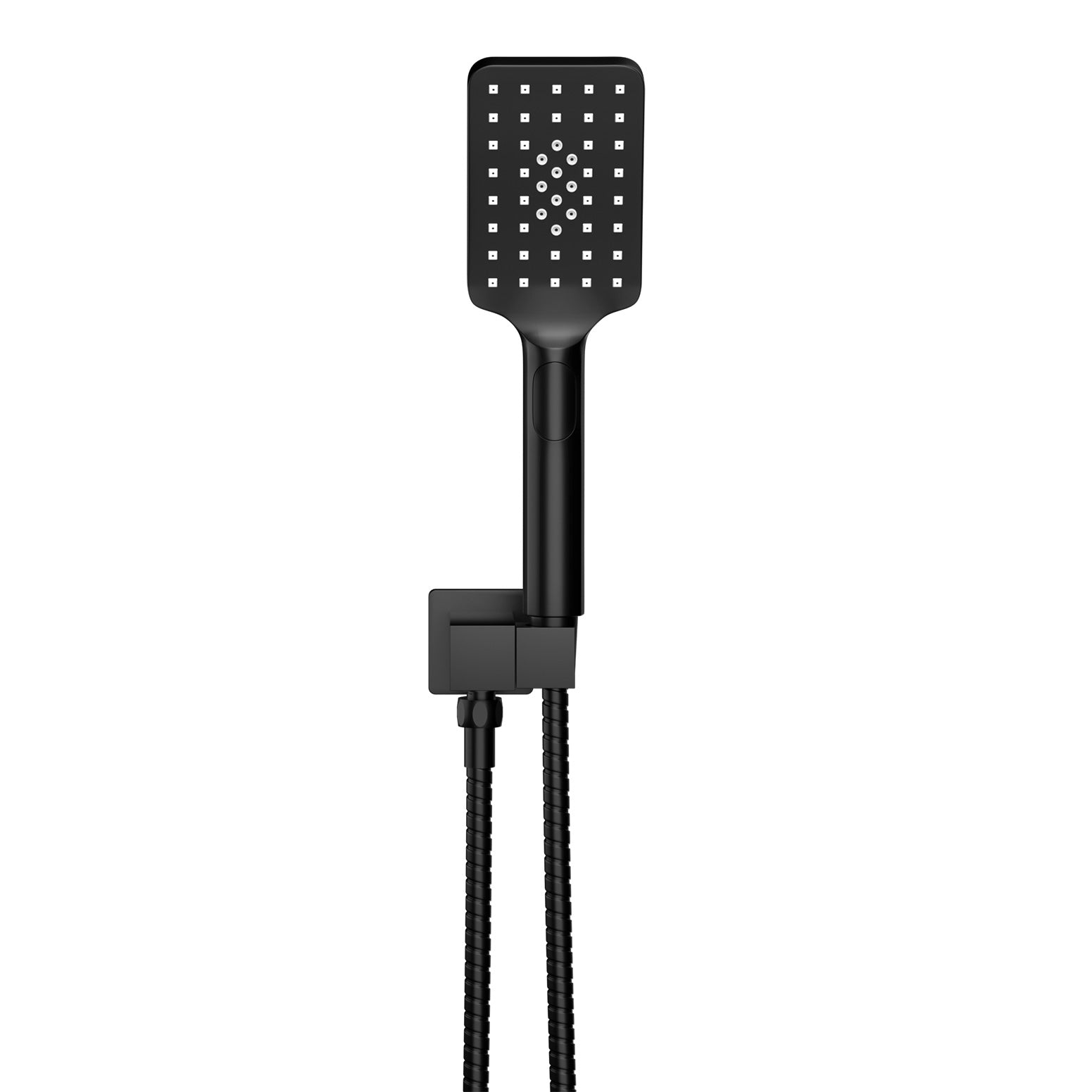 Handheld Shower Head Holder 3.1'' High Pressure Black - ShopFrenzy