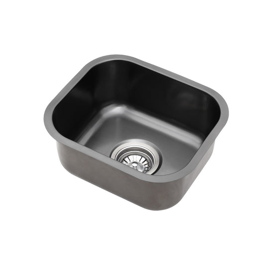 Cefito Kitchen Sink 30X36CM Stainless Steel Nano Basin Single Bowl Black - ShopFrenzy