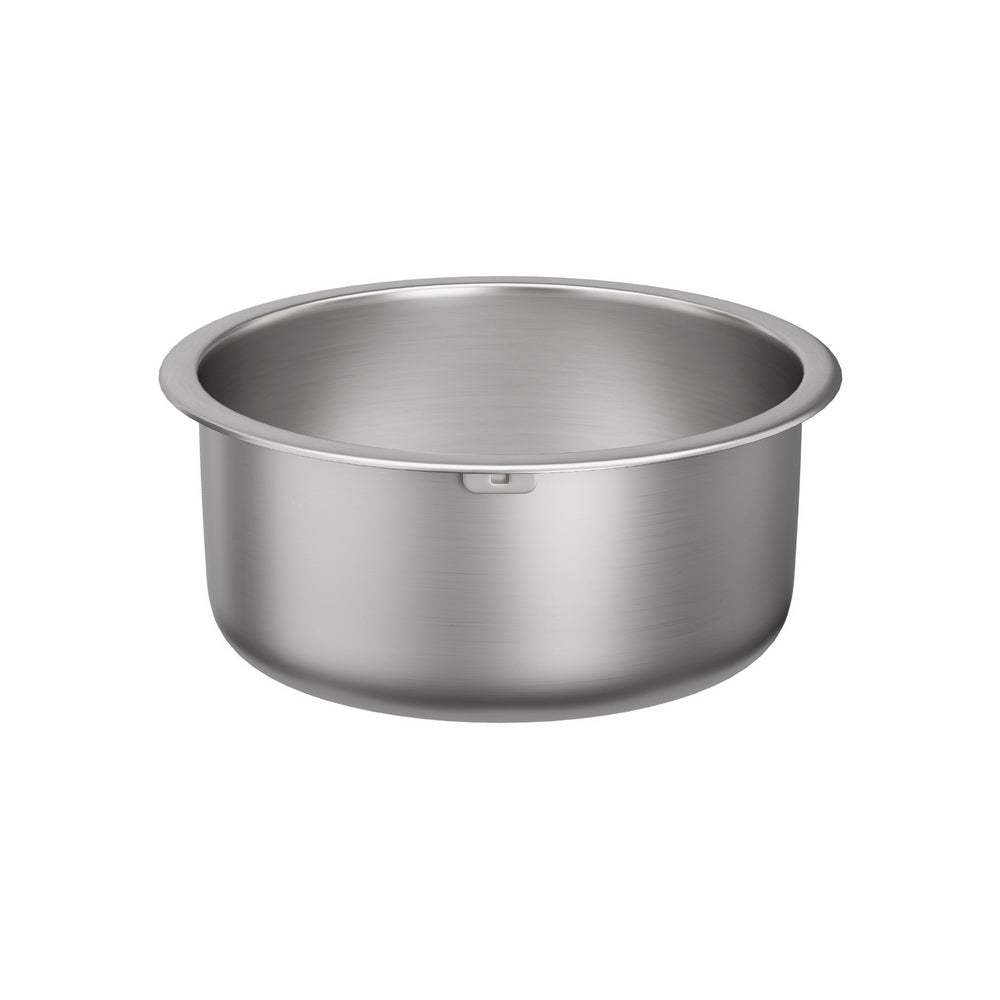 Cefito Kitchen Sink 43cm Round Stainless Steel Basin Single Bowl Silver - ShopFrenzy