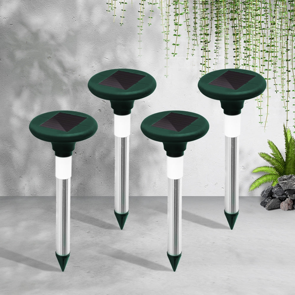 Gardeon 4X Solar LED Snake Repeller Pulse Plus Ultrasonic Pest Rodent Repellent - ShopFrenzy