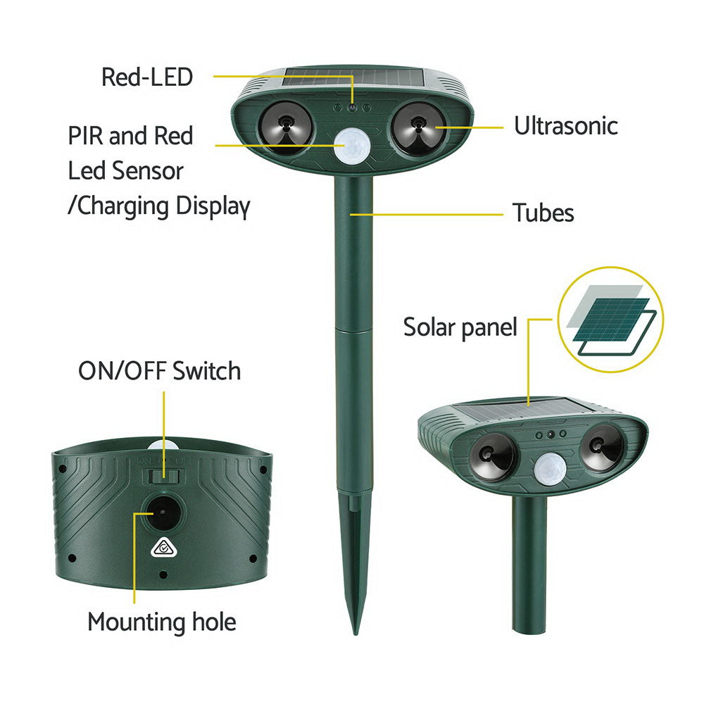Gardeon Snake Repeller  Ultrasonic Battery USB Powered - ShopFrenzy