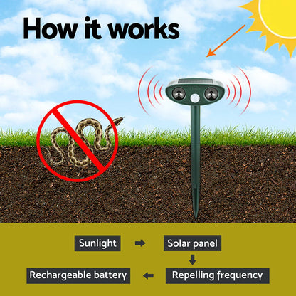 Gardeon Snake Repeller  Ultrasonic Battery USB Powered - ShopFrenzy
