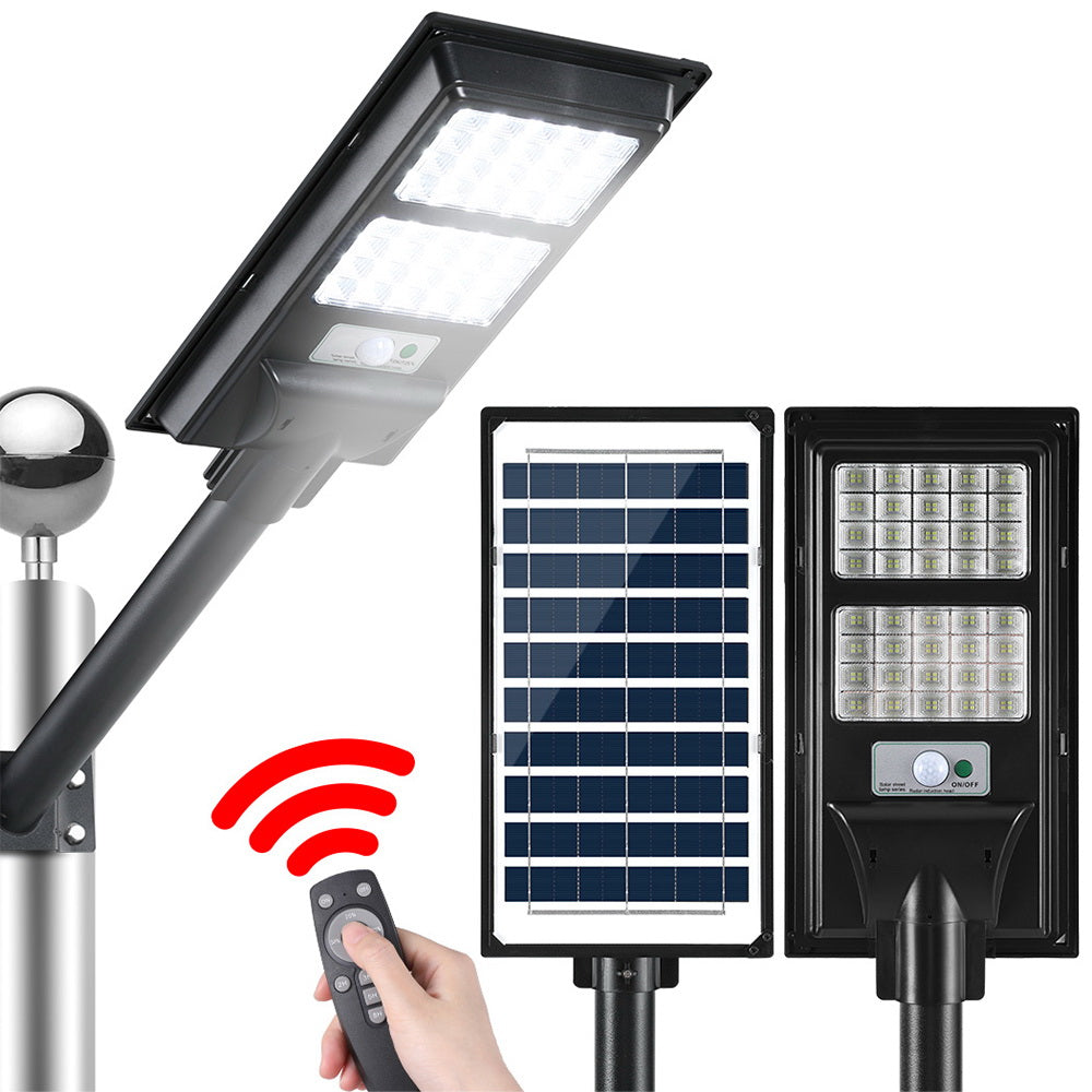 Leier 160 LED Solar Street Light Flood Motion Sensor Remote - ShopFrenzy