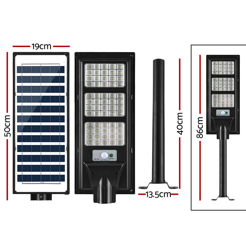 Leier 240 LED Solar Street Light Flood Motion Sensor Remote - ShopFrenzy