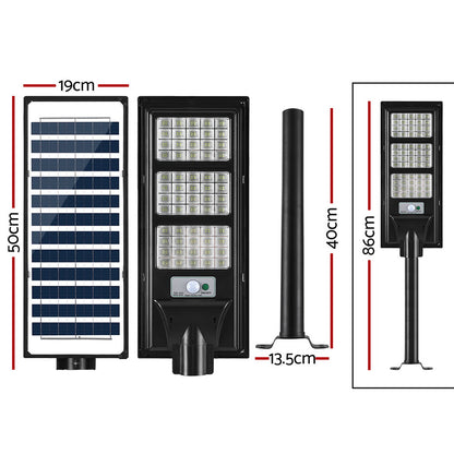 Leier 240 LED Solar Street Light Flood Motion Sensor Remote - ShopFrenzy