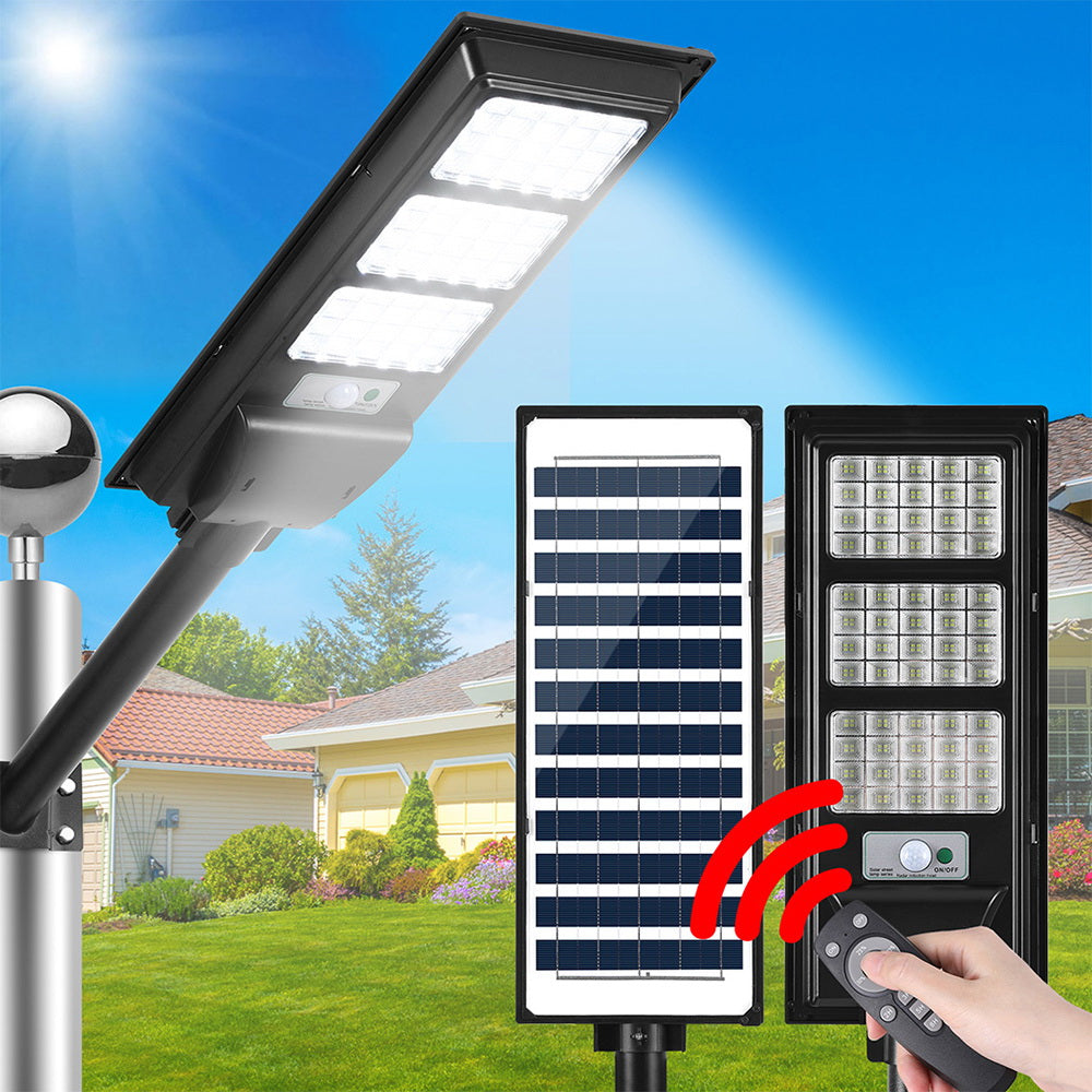 Leier 240 LED Solar Street Light Flood Motion Sensor Remote - ShopFrenzy