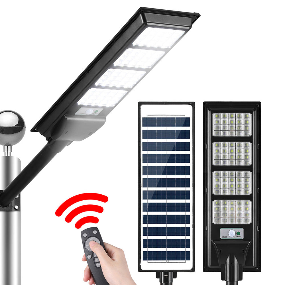 Leier 320 LED Solar Street Light Flood Motion Sensor Remote - ShopFrenzy