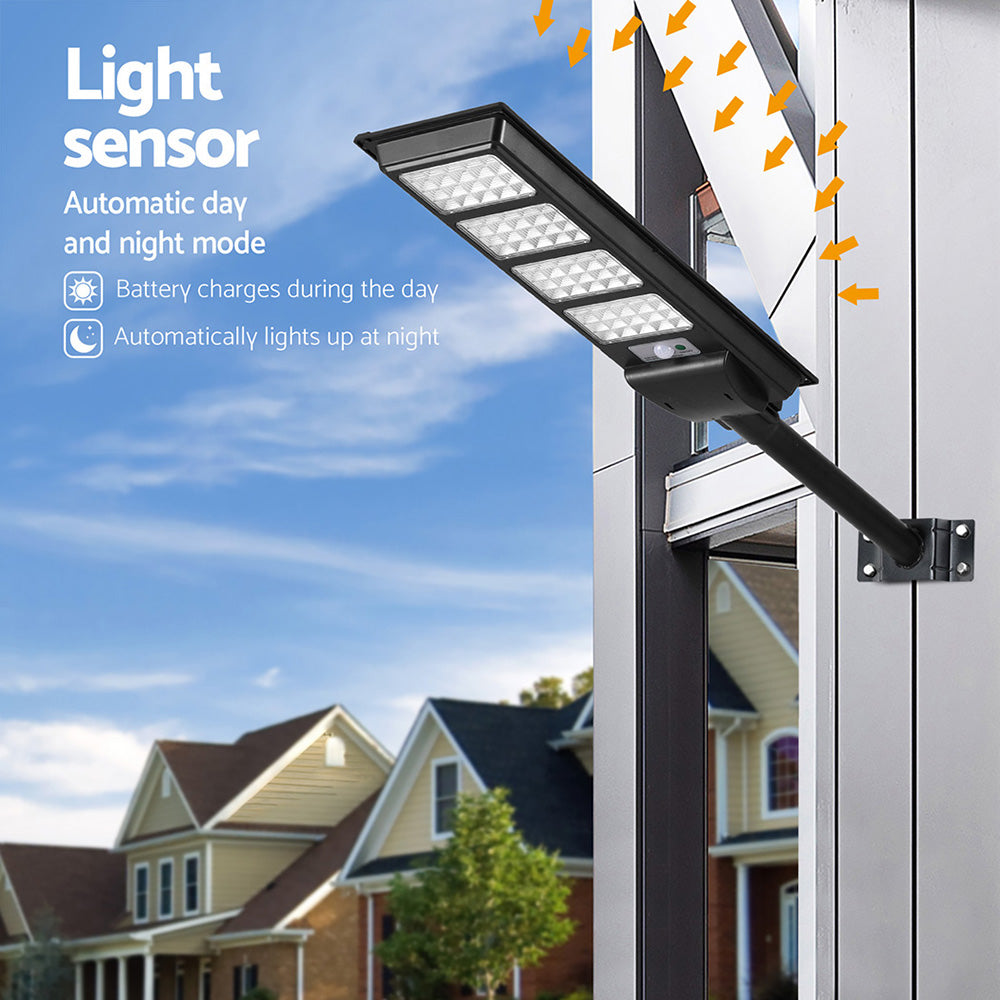 Leier 320 LED Solar Street Light Flood Motion Sensor Remote - ShopFrenzy