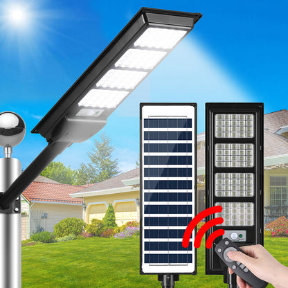 Leier 320 LED Solar Street Light Flood Motion Sensor Remote - ShopFrenzy