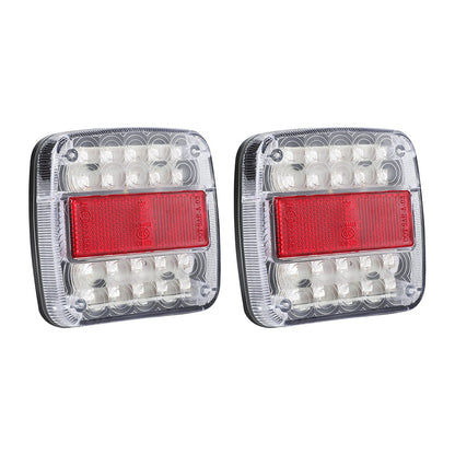 Giantz Pair 26 LED Tail Lights Stop Reverse Indicator 12V Ute Trailer Truck - ShopFrenzy