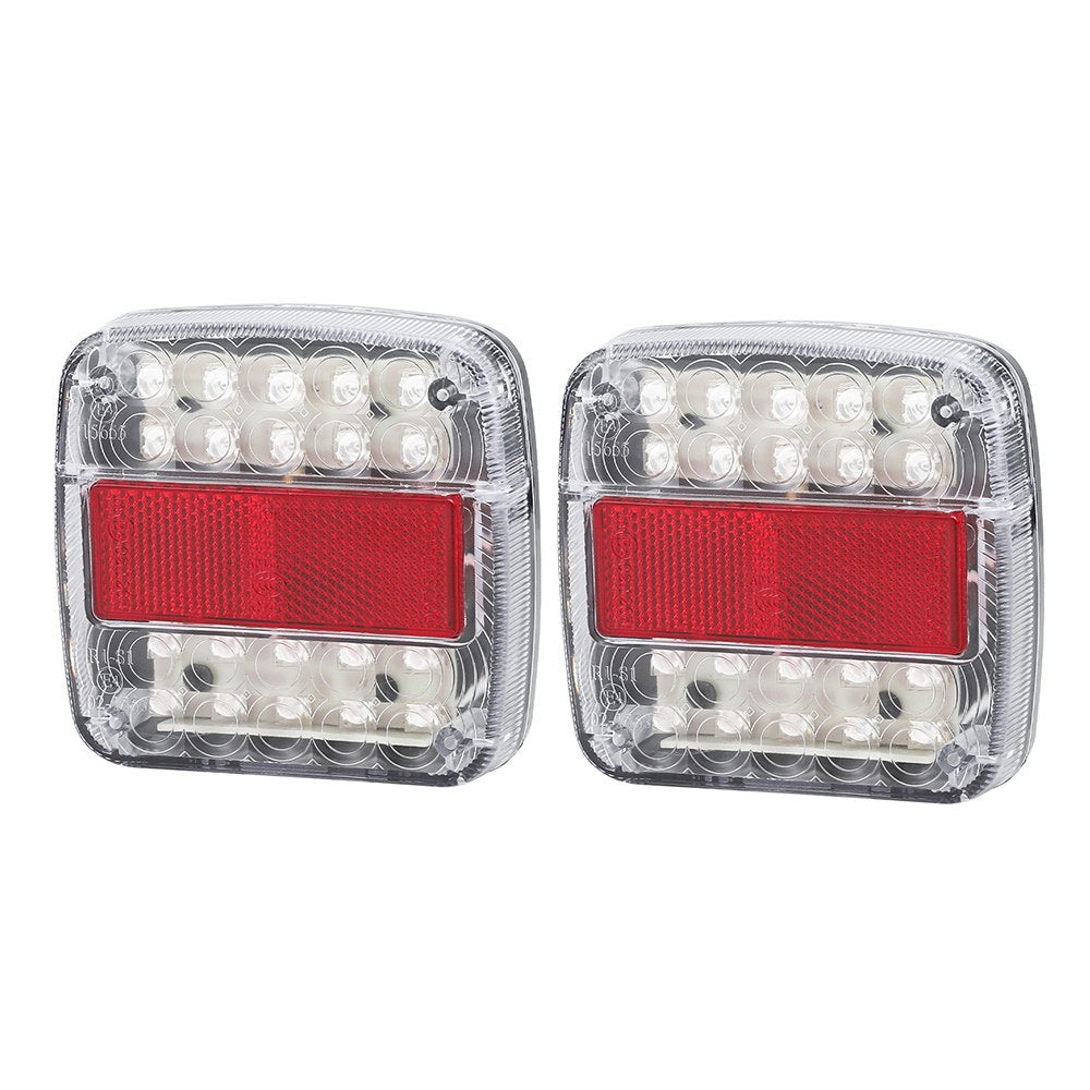 Giantz Pair 26 LED Tail Lights Stop Reverse Indicator 12V Ute Trailer Truck - ShopFrenzy