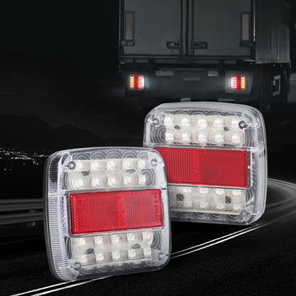 Giantz Pair 26 LED Tail Lights Stop Reverse Indicator 12V Ute Trailer Truck - ShopFrenzy