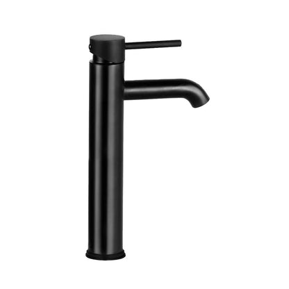 Cefito Bathroom Basin Mixer Tap Round Tall Faucet Vanity Laundry Black - ShopFrenzy