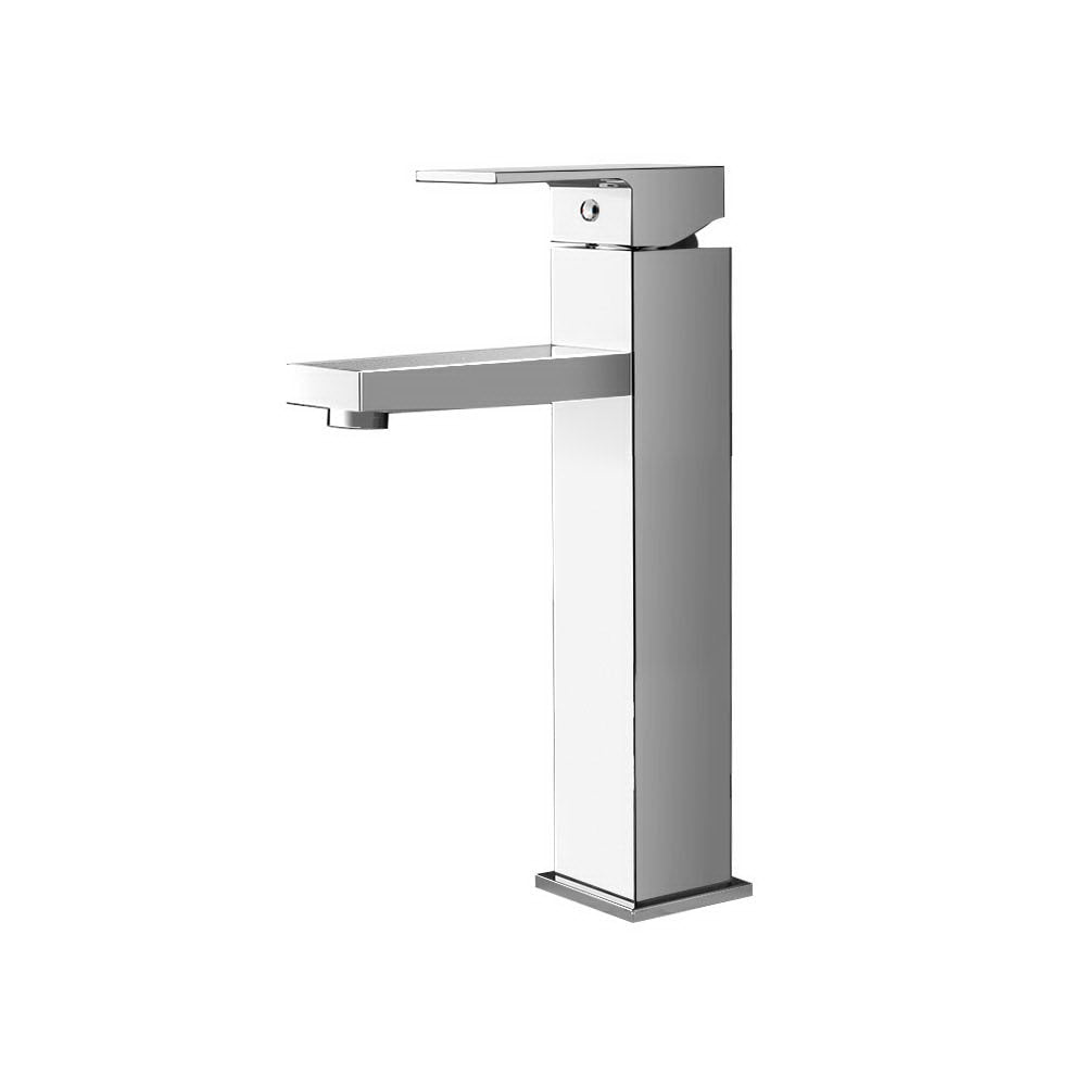 Cefito Bathroom Basin Mixer Tap Square Tall Faucet Vanity Laundry Chrome - ShopFrenzy