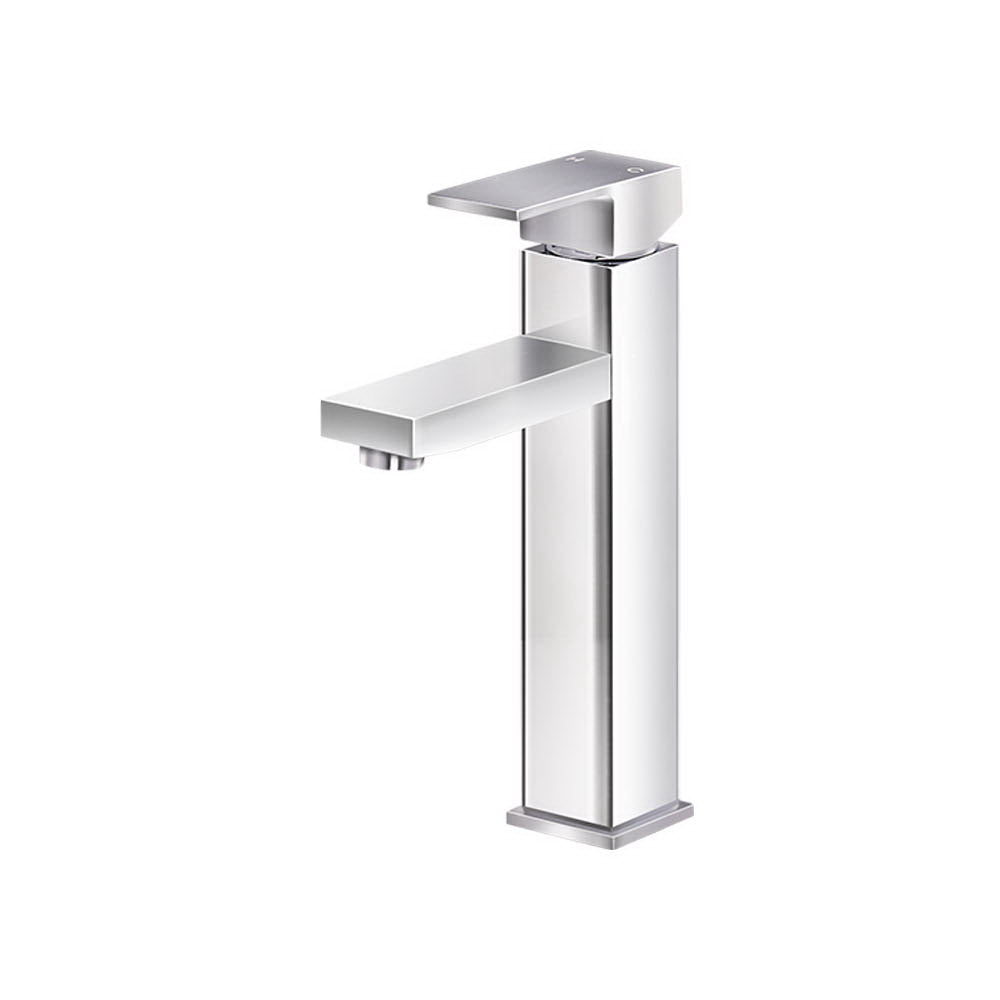 Cefito Bathroom Basin Mixer Tap Square Tall Faucet Vanity Laundry Chrome - ShopFrenzy