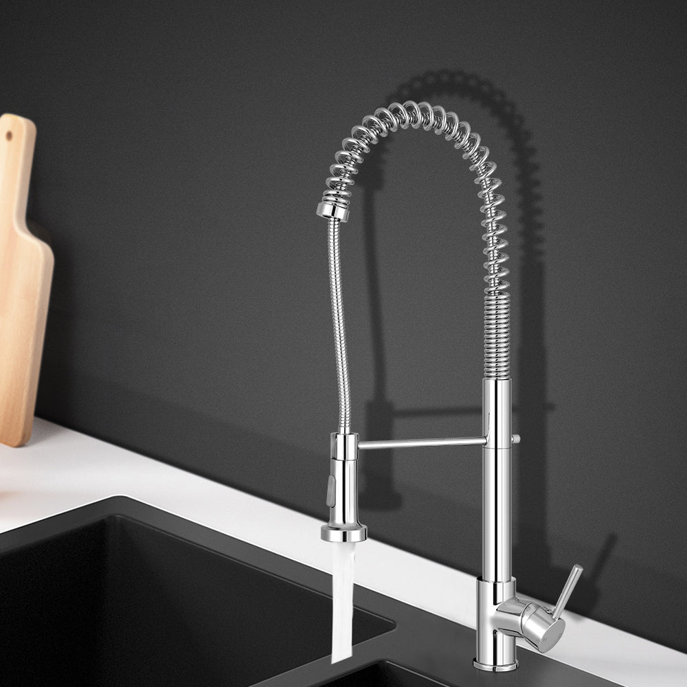 Cefito Kitchen Mixer Tap Pull Down 2 Modes Sink Faucet Basin Laundry Chrome - ShopFrenzy