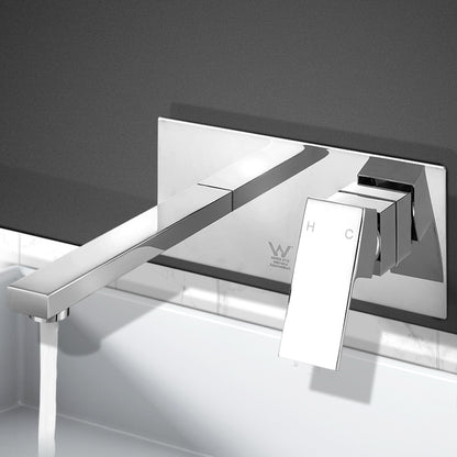 Cefito Bathroom Basin Mixer Tap Separate Faucet Vanity Laundry Chrome - ShopFrenzy