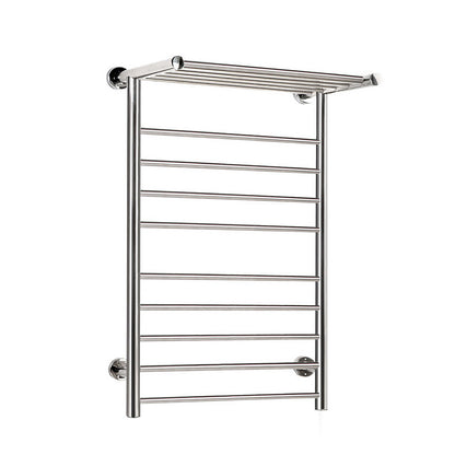 Devanti Electric Heated Towel Rail Rack 14 Bars Wall Mounted Clothes Dry Warmer - ShopFrenzy