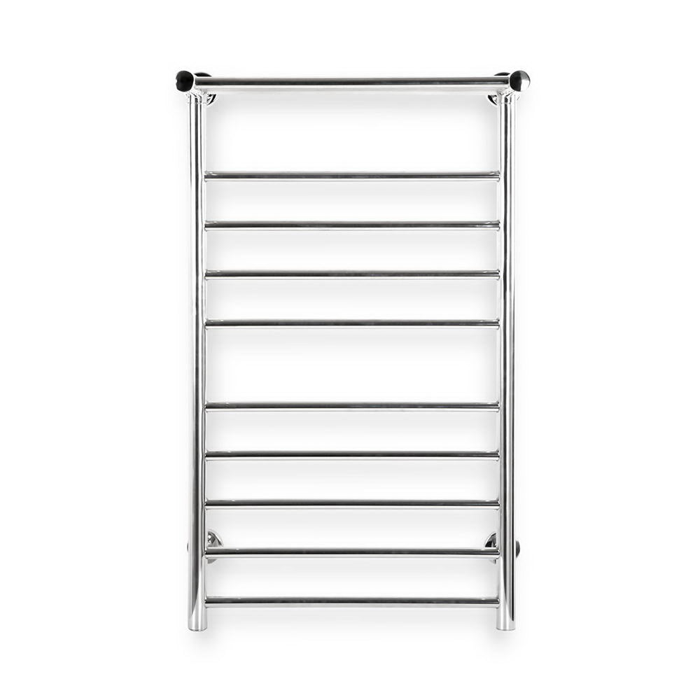 Devanti Electric Heated Towel Rail Rack 14 Bars Wall Mounted Clothes Dry Warmer - ShopFrenzy