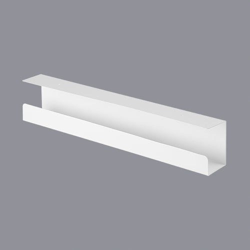BRATECK Under-Desk Cable Tray Organizer Dimensions:600x114x76mm - White - ShopFrenzy