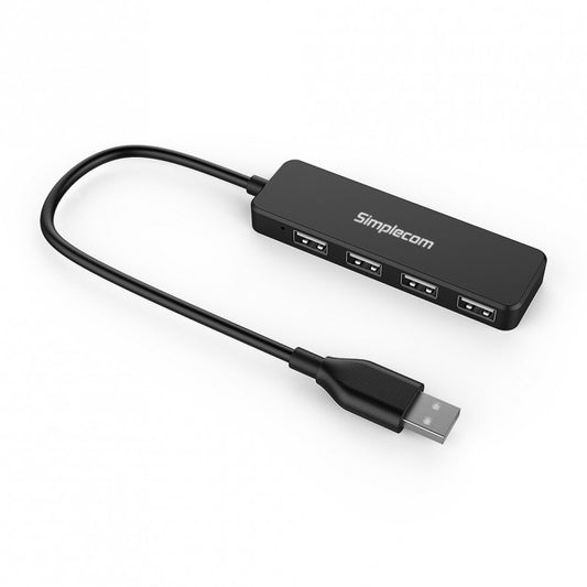 SIMPLECOM CH241 Hi-Speed 4 Port Ultra Compact USB 2.0 Hub - ShopFrenzy