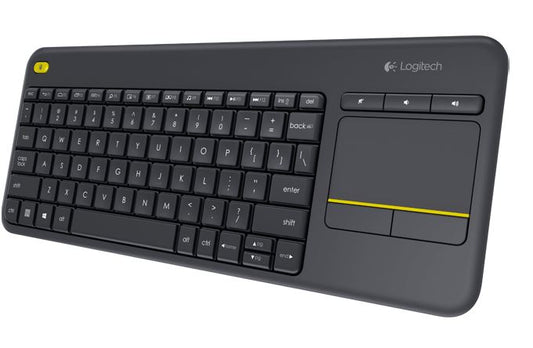 LOGITECH K400 Plus Wireless Keyboard with Touchpad & Entertainment Media Keys Tiny USB Unifying receiver for HTPC connected TVs KBLT-K830BT - ShopFrenzy