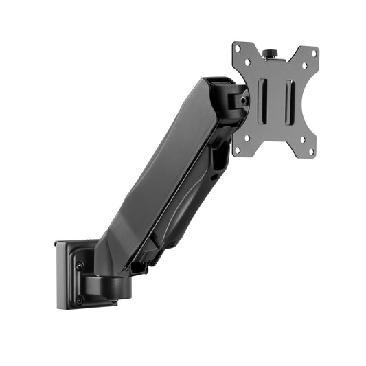 Brateck Slatwall Gas Spring Monitor Arm, Effortless Monitor Height Adjustment with Gas Spring, for 13'-27' Screen, Up to 6.5kg/Screen - ShopFrenzy