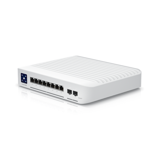 UBIQUITI Switch Enterprise 8-port PoE+ 8x2.5GbE, Ideal For Wi-Fi 6 AP, 2x 10g SFP+ Ports For Uplinks, Managed Layer 3 Switch - ShopFrenzy