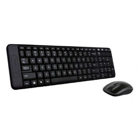 Logitech Wireless Keyboard &amp Mouse Combo, MK220, Black, USB Receiver, - ShopFrenzy