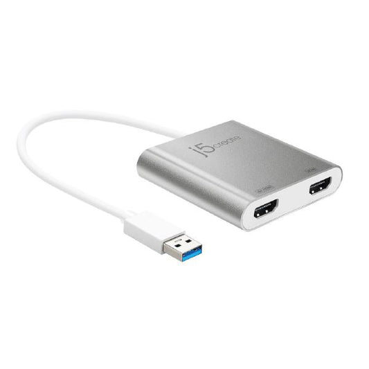 J5create JUA365 USB 3.0 to 4K2K Dual HDMI Multi-Monitor Adapter - ShopFrenzy