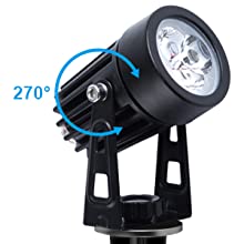 3 x LED Spotlights Powered Solar Garden Lights Outdoor Waterproof (Warm White) - ShopFrenzy