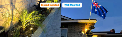 3 x LED Spotlights Powered Solar Garden Lights Outdoor Waterproof (Warm White) - ShopFrenzy