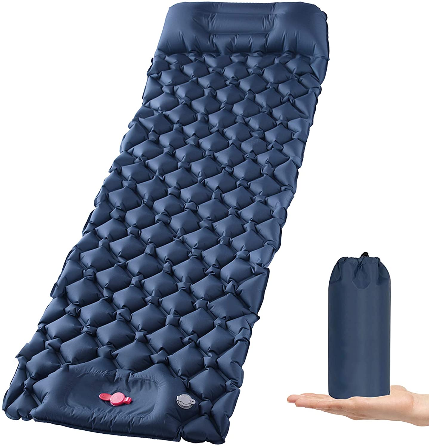 Ultralight Inflatable Camping Sleeping Pad with Pillow for Travelling and Hiking - ShopFrenzy