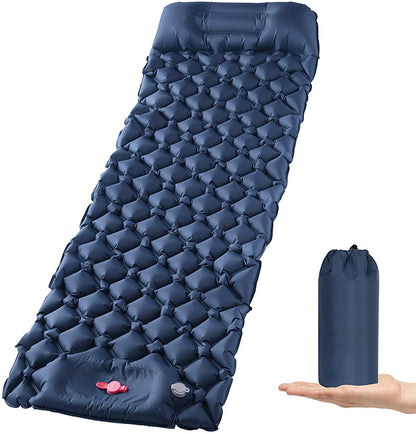 Ultralight Inflatable Camping Sleeping Pad with Pillow for Travelling and Hiking - ShopFrenzy