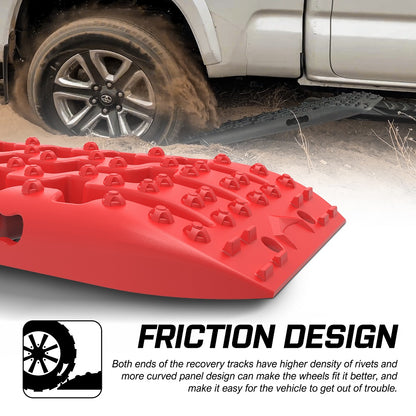 X-BULL Recovery tracks 2PCS 4WD Sand Mud Snow Truck Gen3.0 With Reindeer Car Antlers - ShopFrenzy