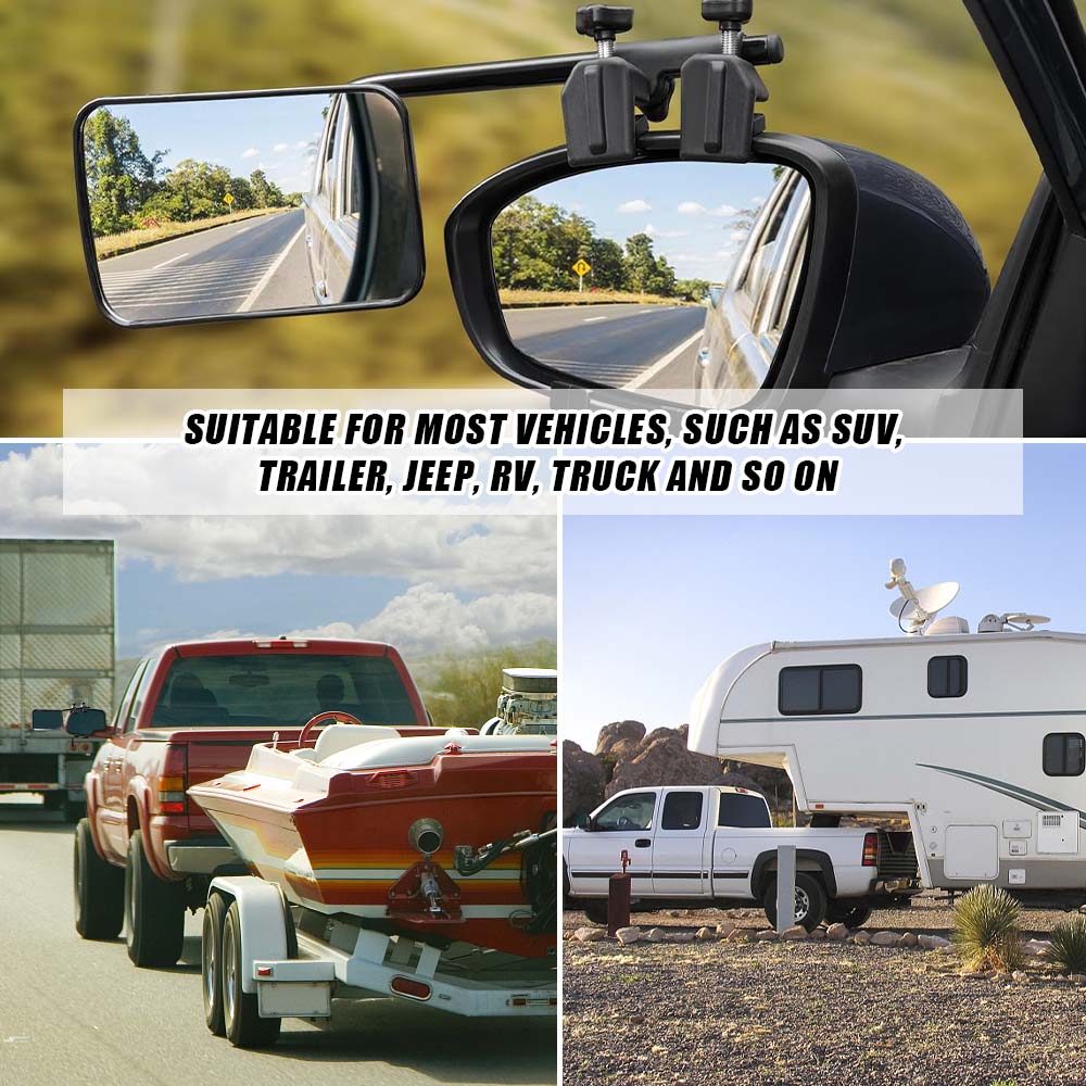 Towing Mirrors Clip on Multi Fit Clamp On Towing Caravan 4X4 Trailer 4WD 50 Pairs - ShopFrenzy