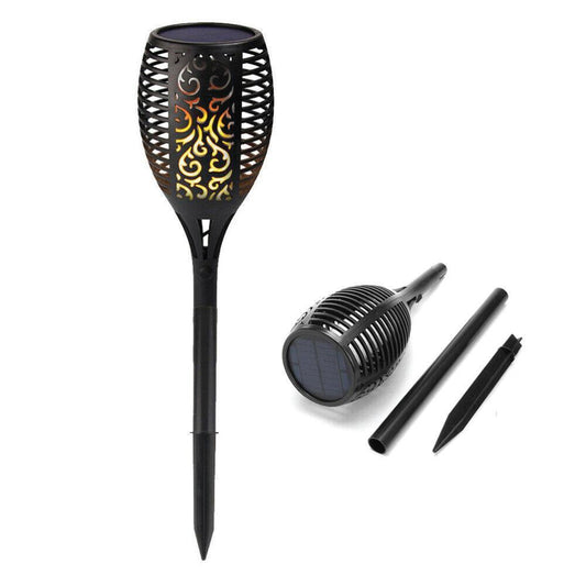 51 LED Bulbs Torch Solar Garden Outdoor Flame Dancing Flickering Light Auto Lamp - ShopFrenzy