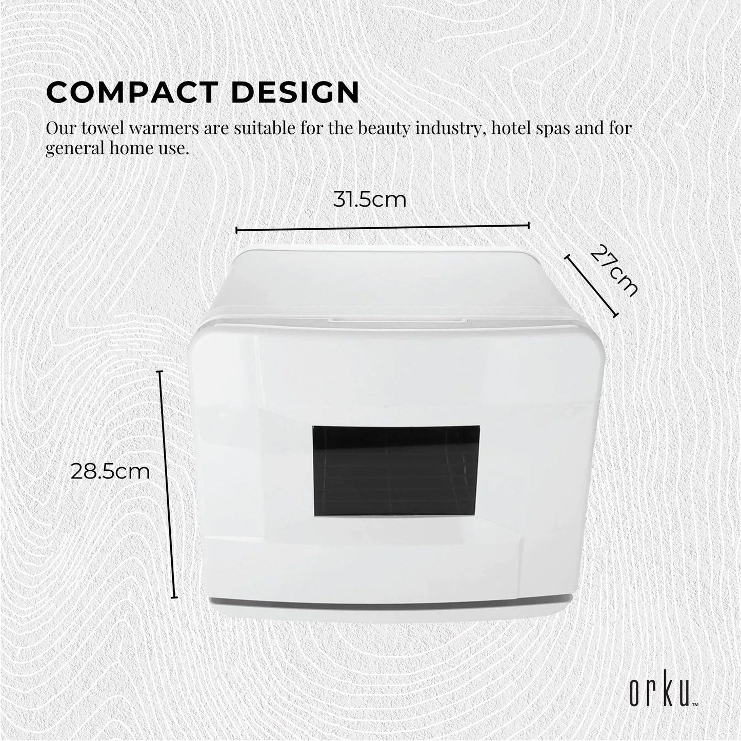 8L White Electric Towel Warmer UV Steriliser Cabinet Small Hot Heater Sanitiser - ShopFrenzy