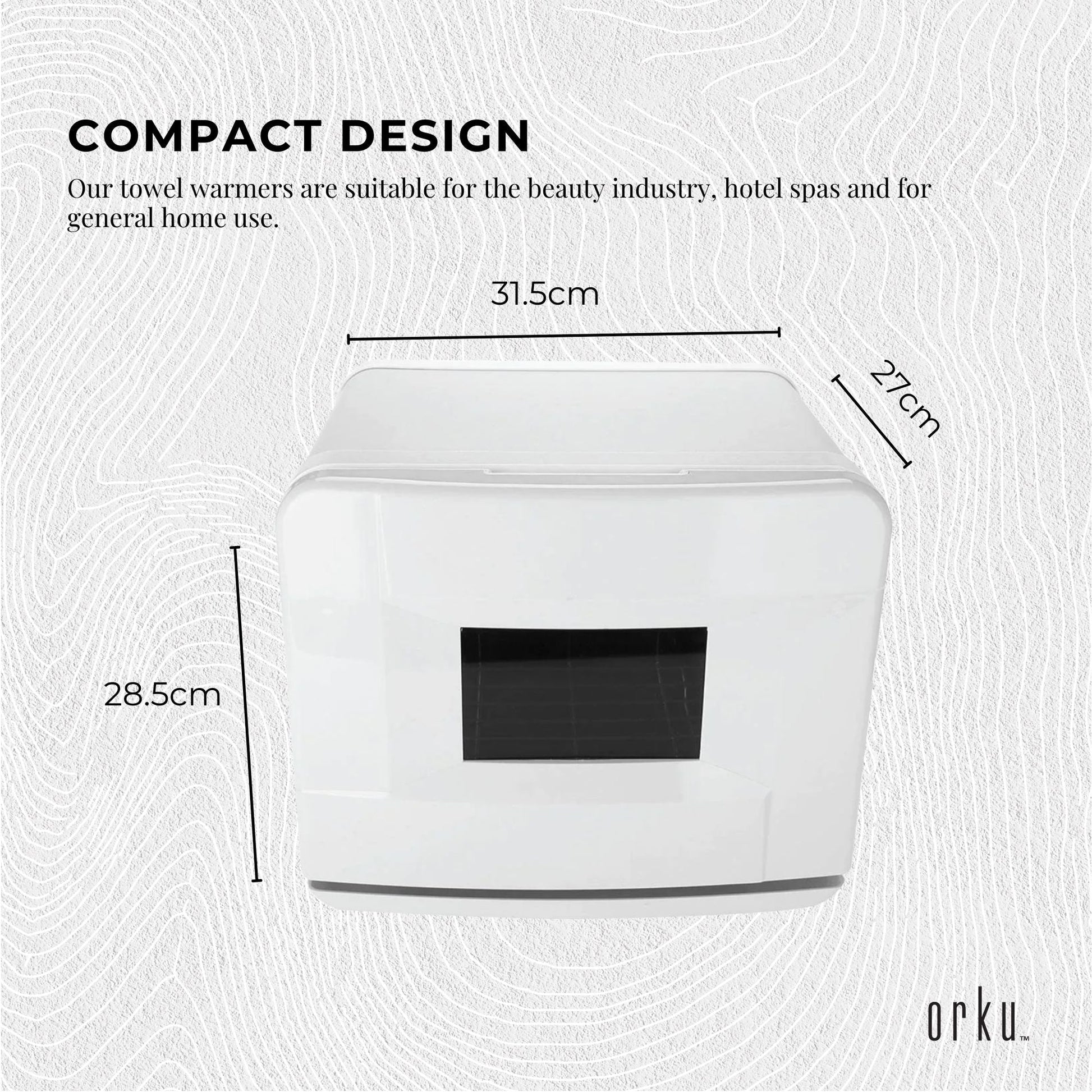 8L White Electric Towel Warmer UV Steriliser Cabinet Small Hot Heater Sanitiser - ShopFrenzy