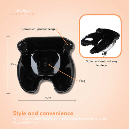 Large Portable Hairdressing Salon Basin Deep Hair Washing Sink Shampoo Wash Bowl - ShopFrenzy