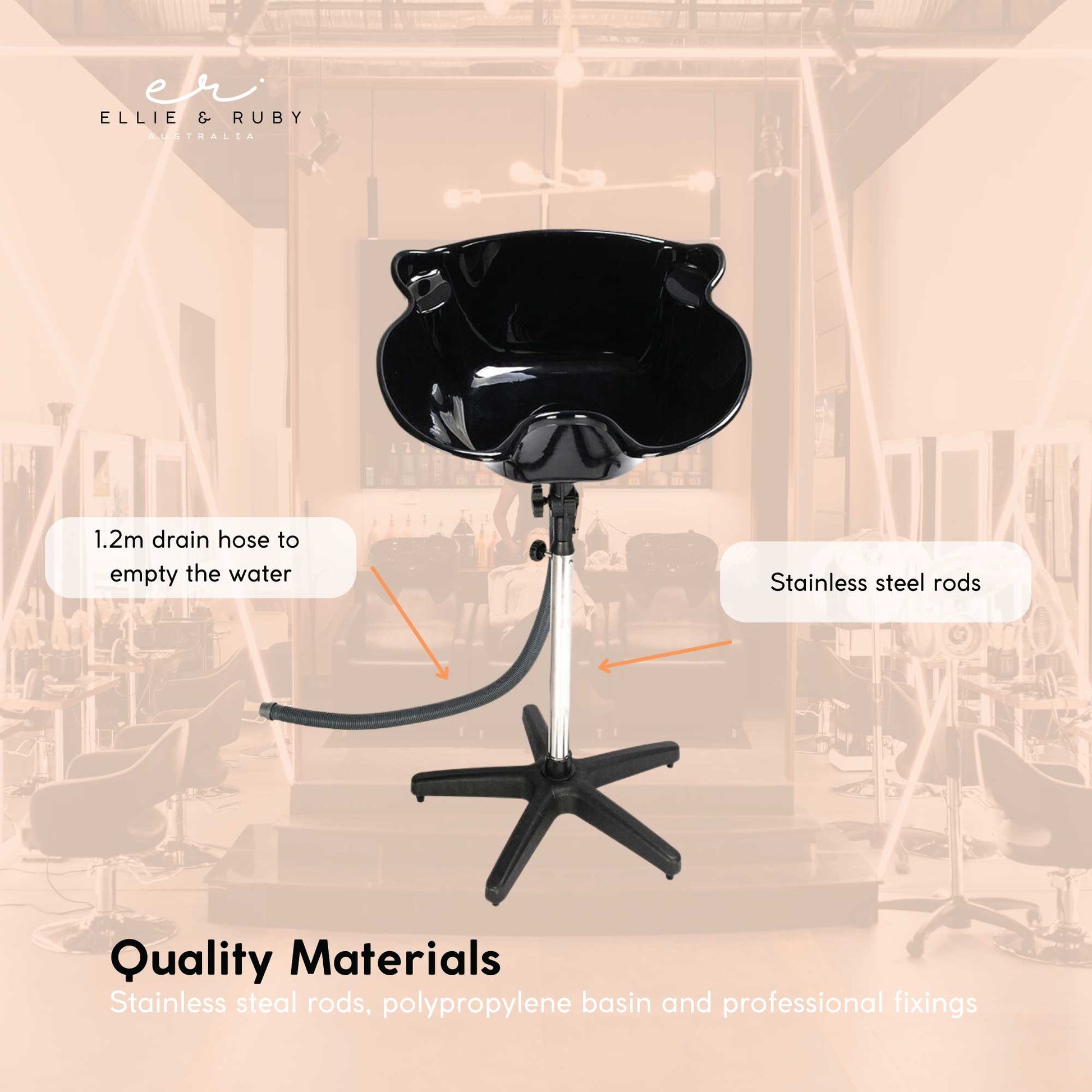 Large Portable Hairdressing Salon Basin Deep Hair Washing Sink Shampoo Wash Bowl - ShopFrenzy
