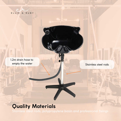Large Portable Hairdressing Salon Basin Deep Hair Washing Sink Shampoo Wash Bowl - ShopFrenzy