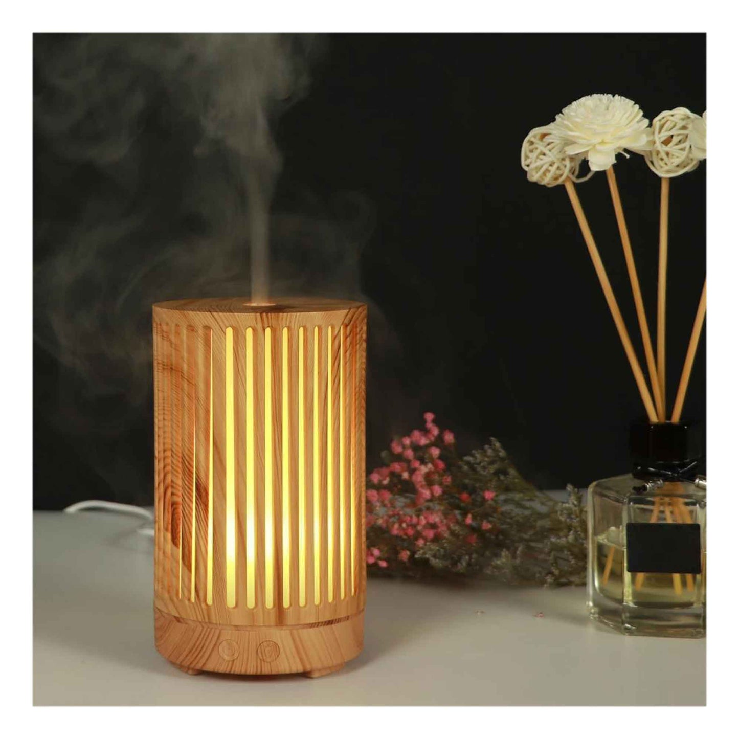 Essential Oil Aroma Diffuser - 200ml Remote Cylinder Aromatherapy Air Humidifier - ShopFrenzy