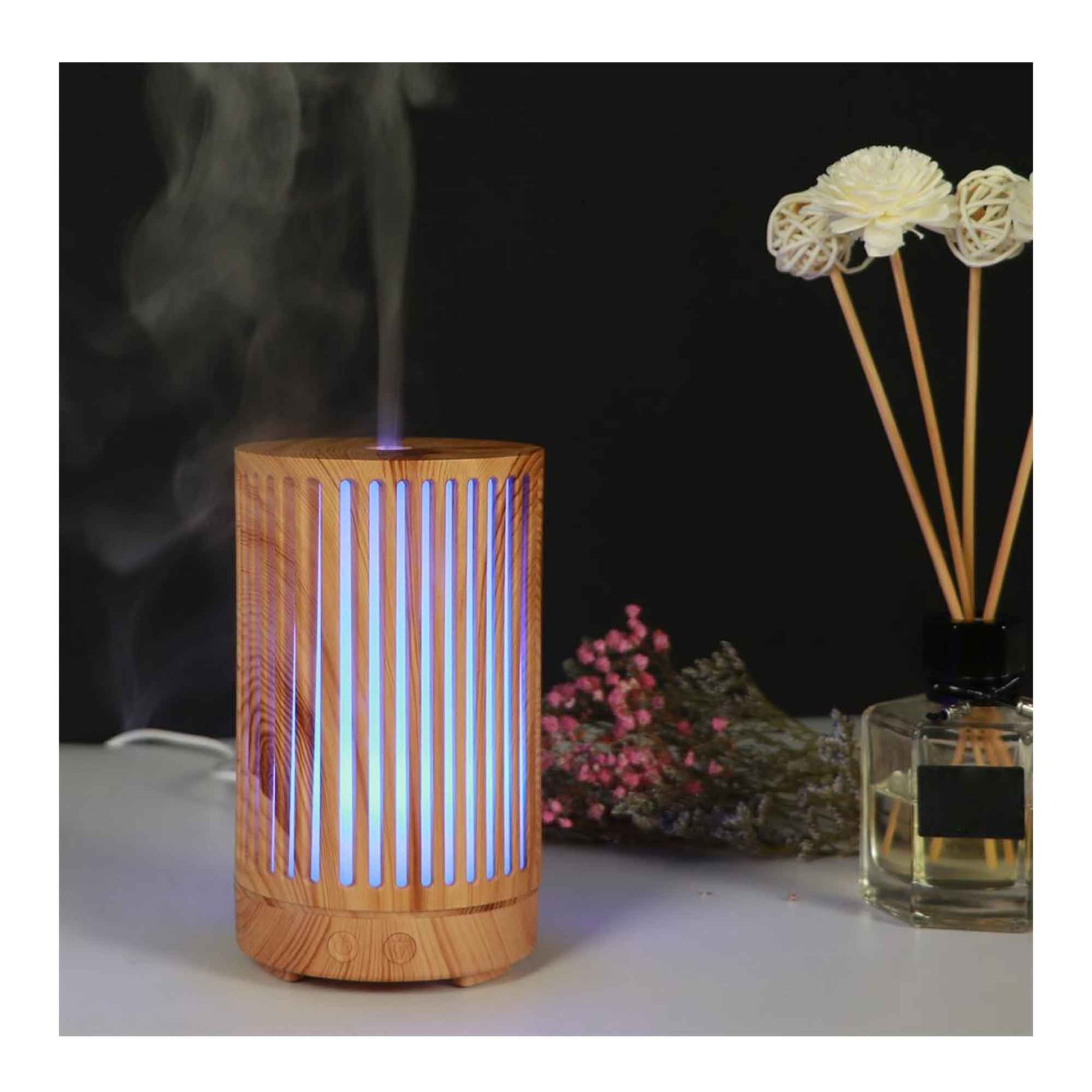 Essential Oil Aroma Diffuser - 200ml Remote Cylinder Aromatherapy Air Humidifier - ShopFrenzy