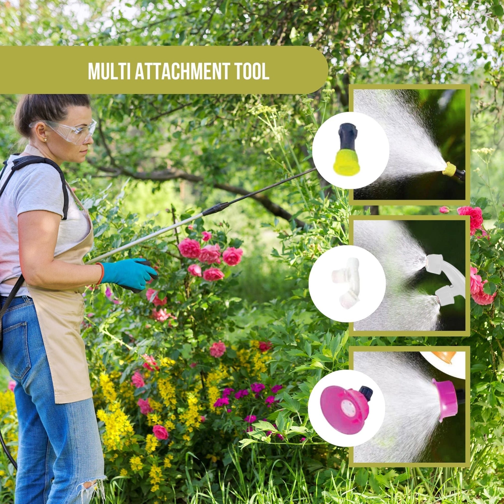 16L Rechargeable Backpack Pressure Sprayer - Portable Electric Garden Weed Pump - ShopFrenzy