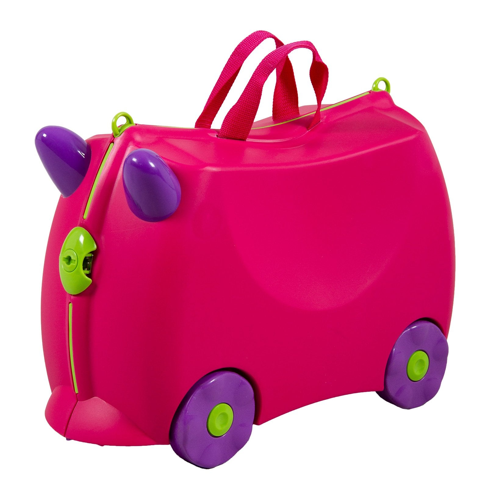 Kiddicare Bon Voyage Kids Ride On Suitcase Luggage Travel Bag Pink - ShopFrenzy